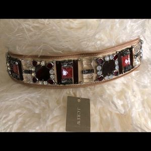 J Crew Jewel and sequin blush pink belt. Size 2
